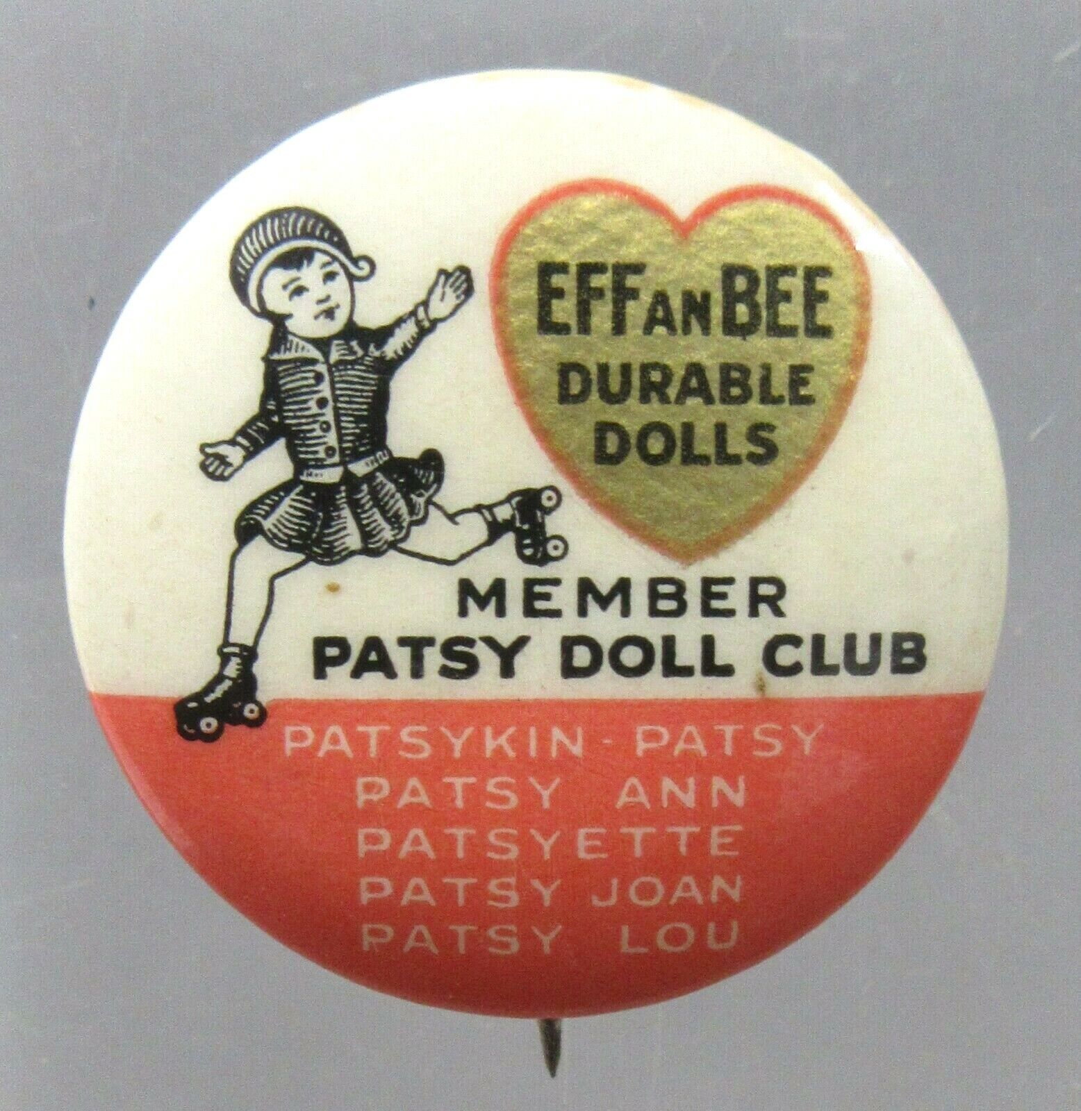 original 1930\'s EFFANBEE PATSY DOLL CLUB MEMBER 1\