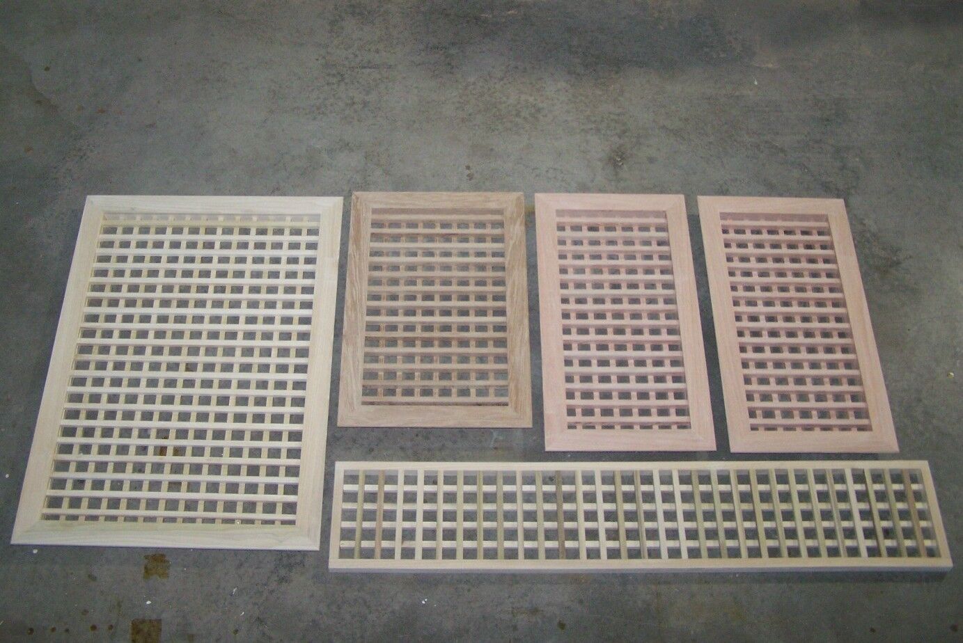  MADE TO YOUR SIZE LARGE WOOD FLOOR GRATE  WALL REGISTER FLOOR VENT 