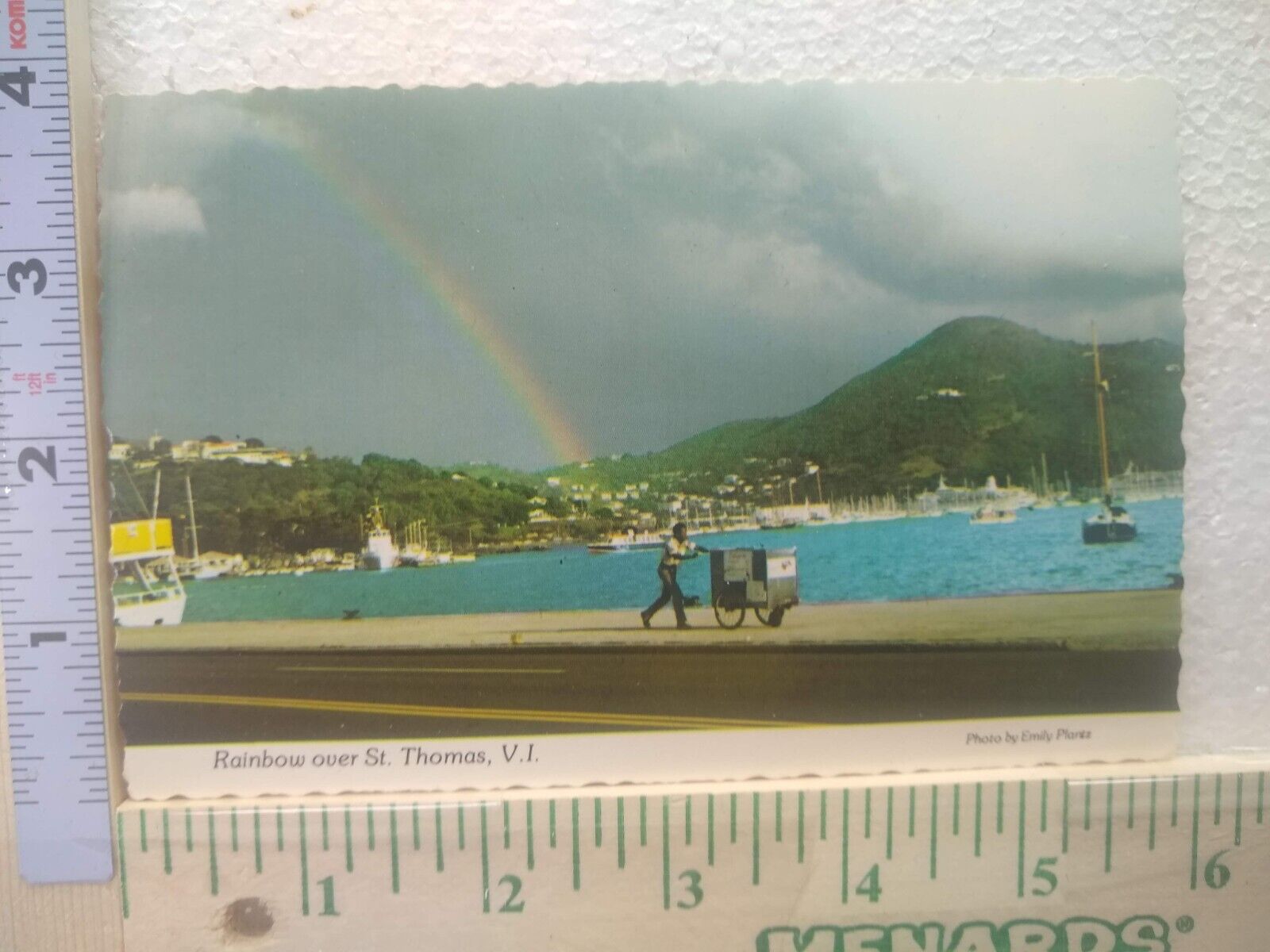 Postcard Rainbow over St. Thomas, Virgin Islands