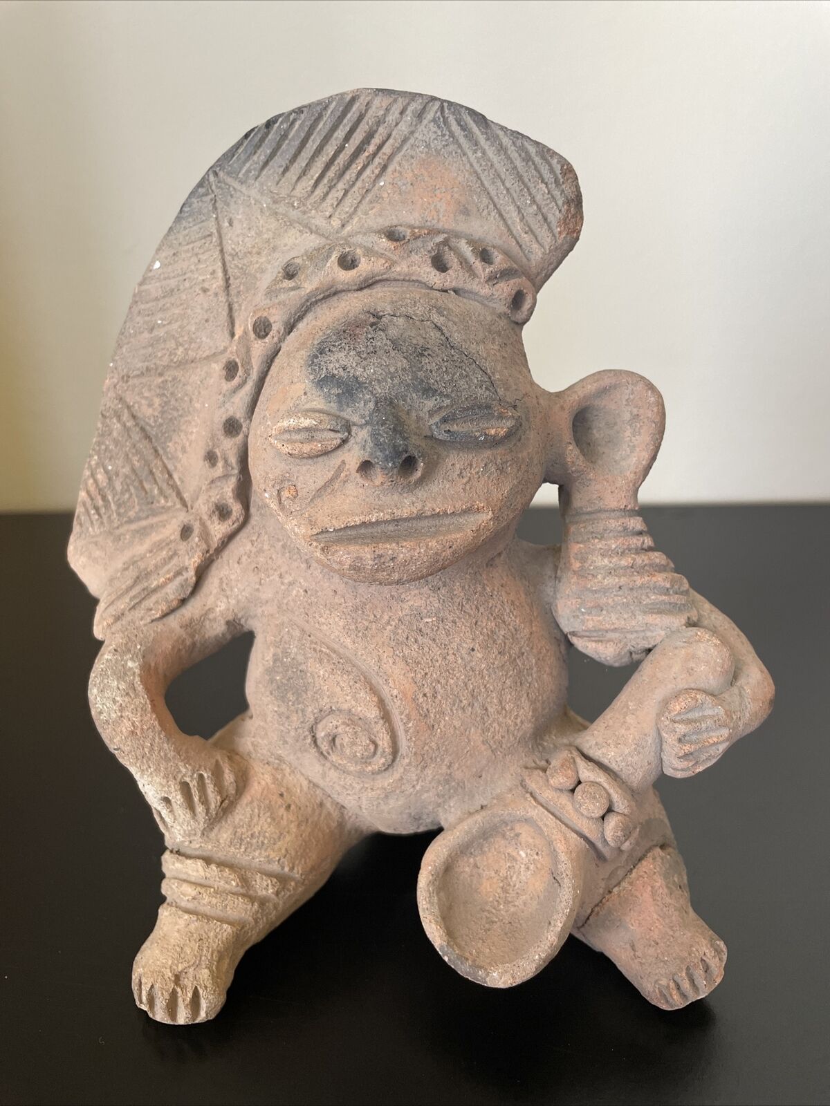 Outstanding Pre-Columbian(?) Mayan Terracotta Figure  - C.600 - 1100AD
