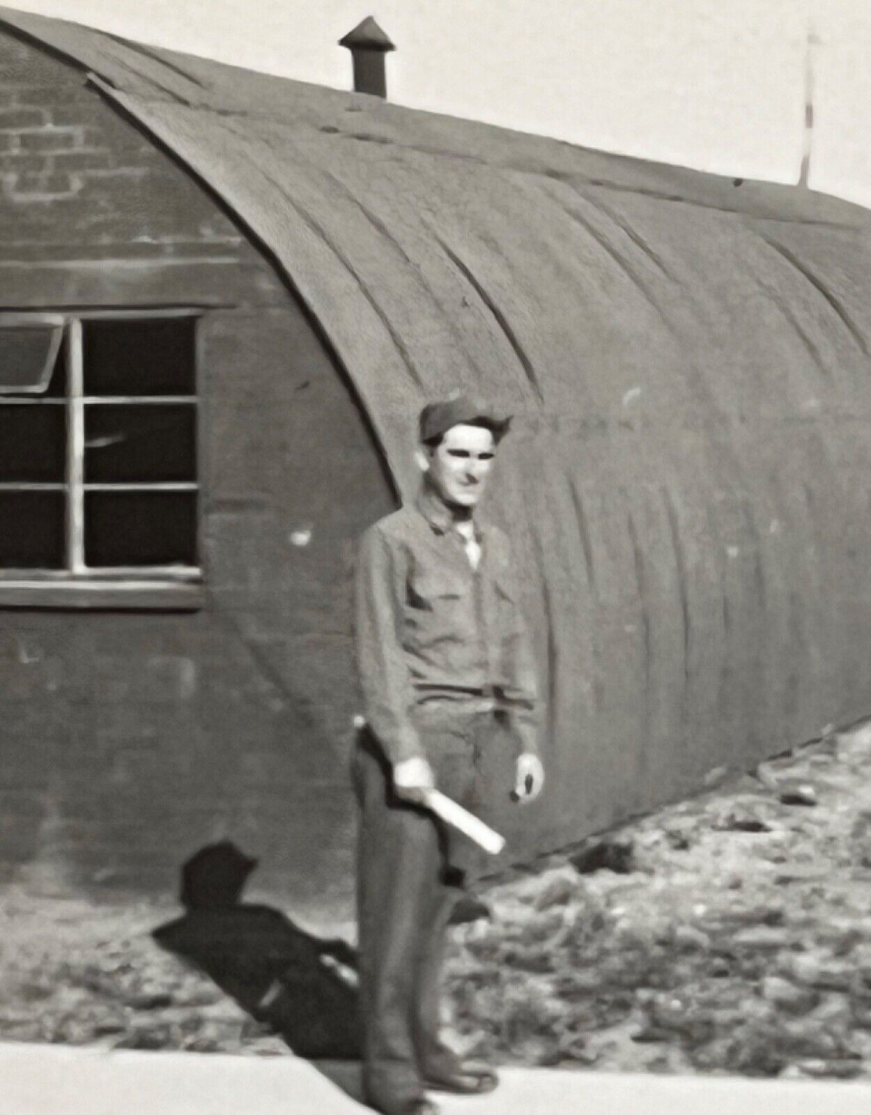 WWII US Military Man Robert O’Carroll Vintage Snapshot Photograph 2.5 x 2