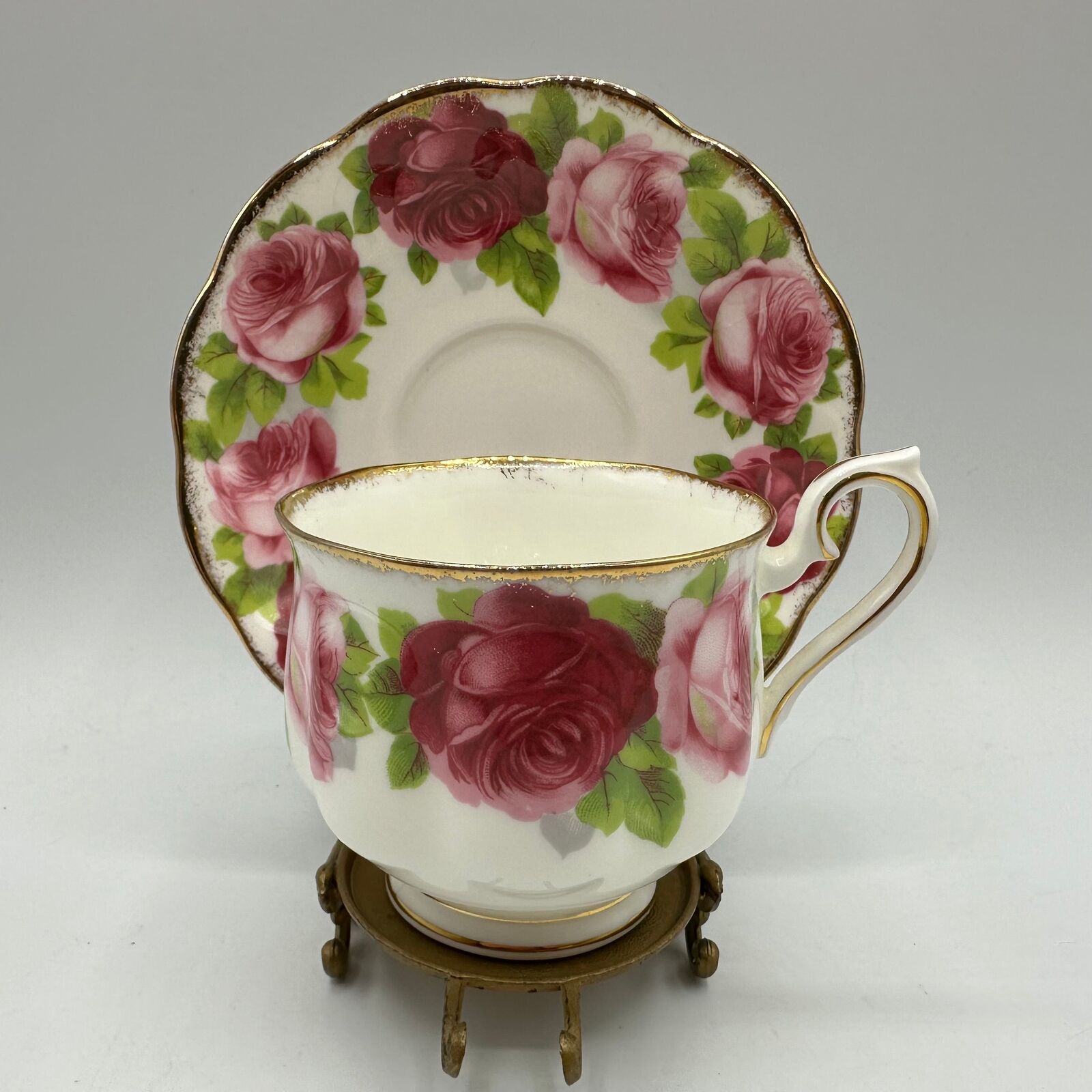 Royal Albert Cup and Saucer Old English Rose Pattern