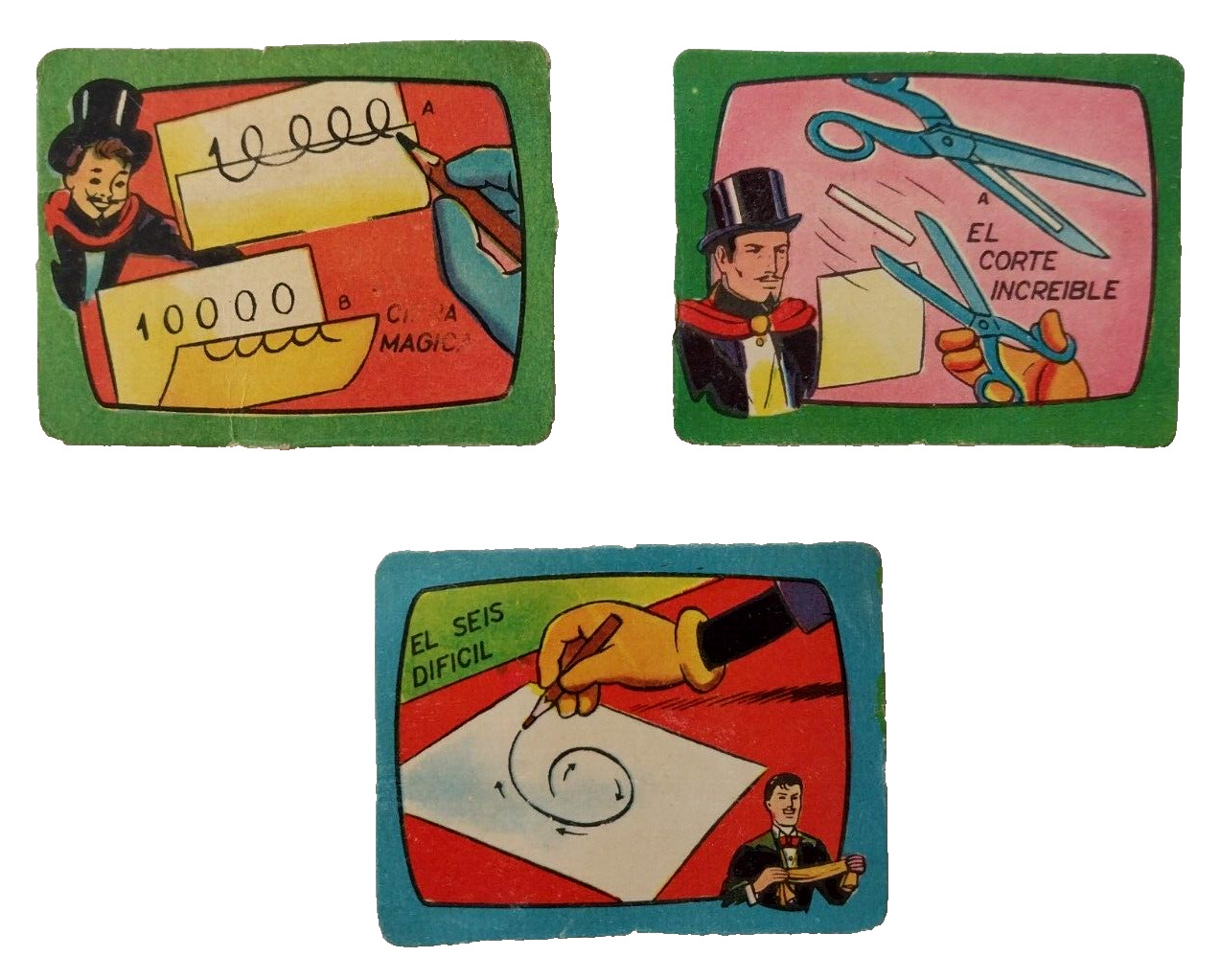 1964 Vintage Magic Tricks Mandrake the Magician Card Set Super Rare Argentina 