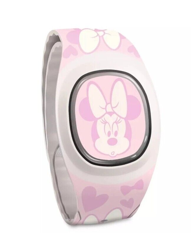 2022 Disney Parks MagicBand+ MagicBand Plus Minnie Mouse Faces Pink & White New