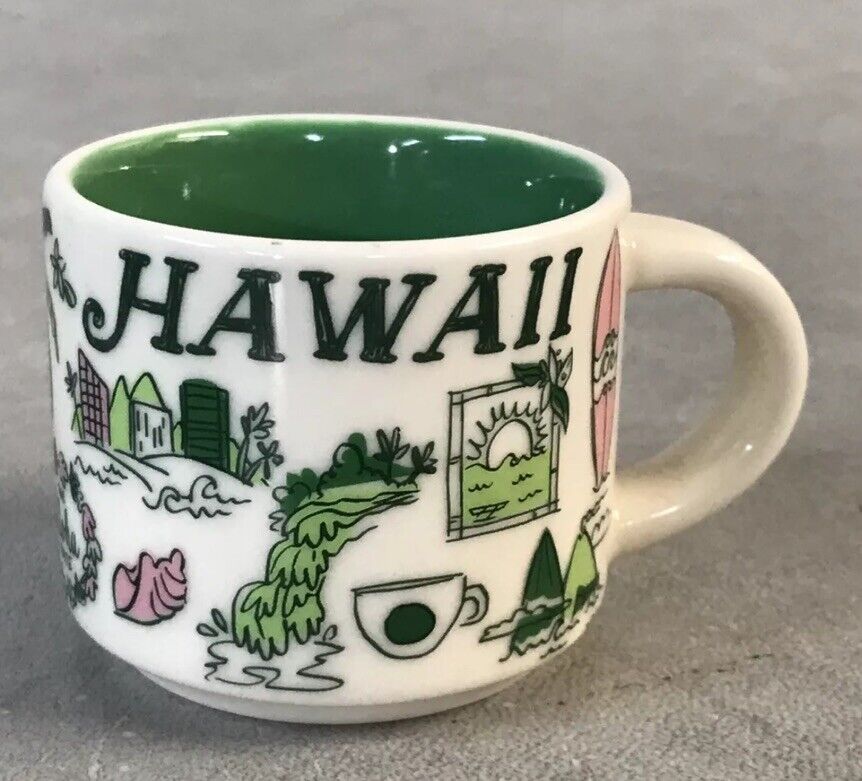 Starbucks HAWAII Been There Series- Ornament Ceramic Mini Mug-2oz -New W/out Box