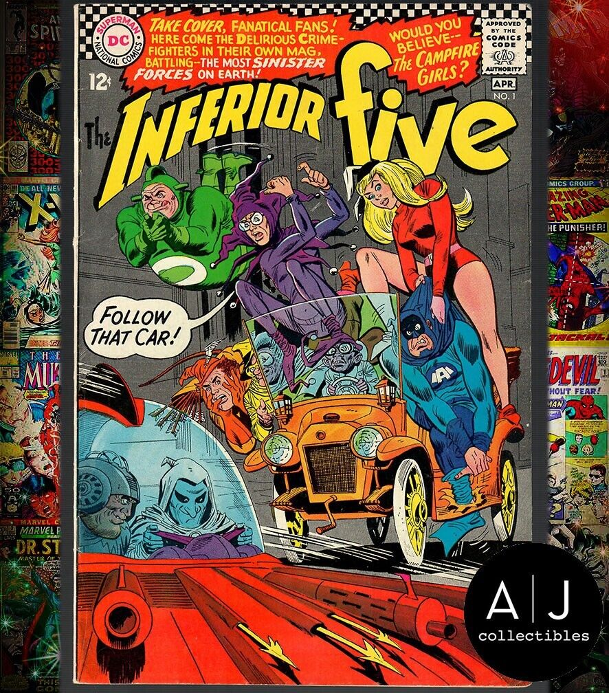 THE INFERIOR FIVE #1 FN+ 6.5 1966 DC Comics (The Campfire Girls)