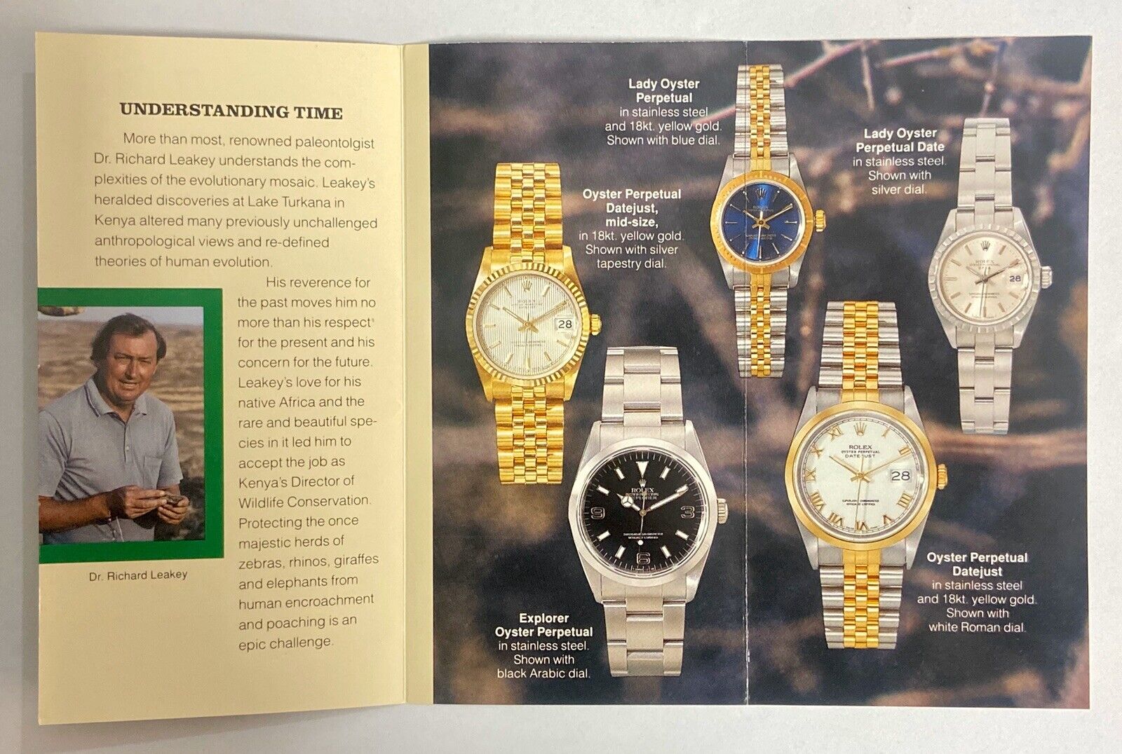 ROLEX Brochure 1990’s Explorer I Stainless Steel 14270 Datejust Gold Jubilee /
