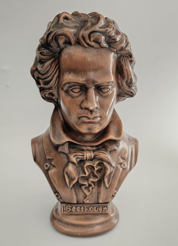 1974 Vintage Ludwig Van Beethoven Ceramic Bust Sculpture Statue Arnels Pottery