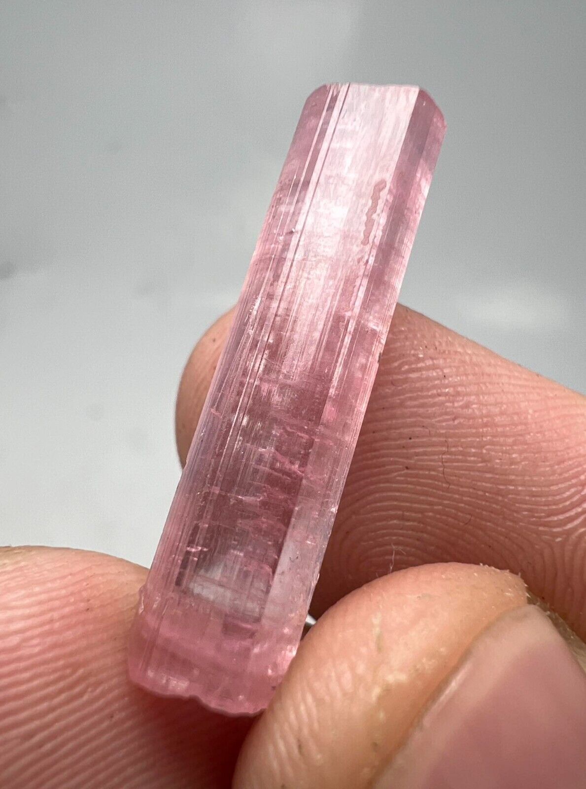 10 Carats Attractive, Beautiful Pink Tourmaline Huge Crystal From Afghanistan