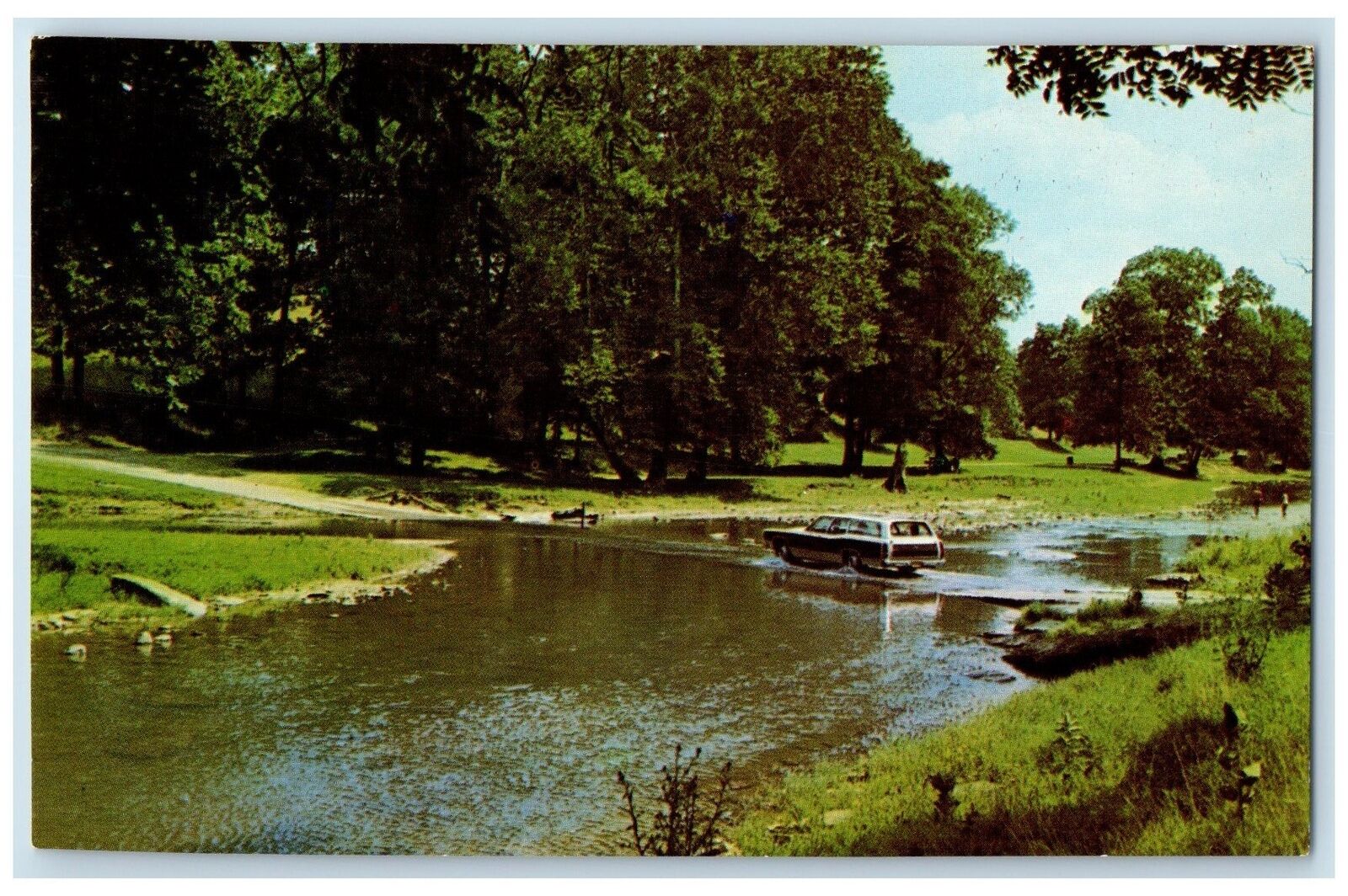 c1960's Picturesque Jordan River Trexler Lehigh County Schnecksville PA Postcard