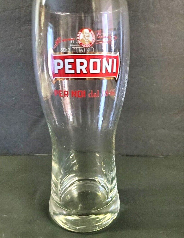 Rare Find Peroni  Signature Italian Beer Glass Mint Cond ~The only one on Ebay