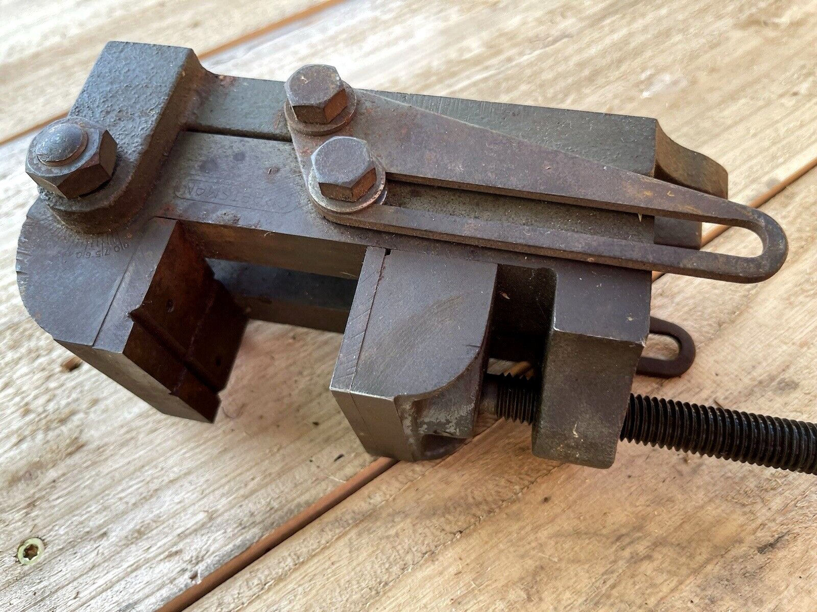 Antique Vintage Craftsman Cast Iron Vise-Tilting Machinists Vise 2-1/2
