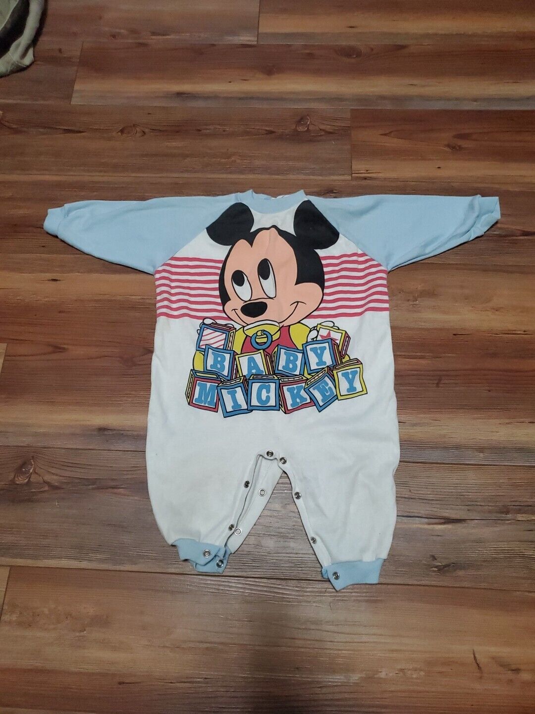 Vintage Disney Wear Baby Mickey Mouse One Piece 18 Months Disneyworld Disneyland