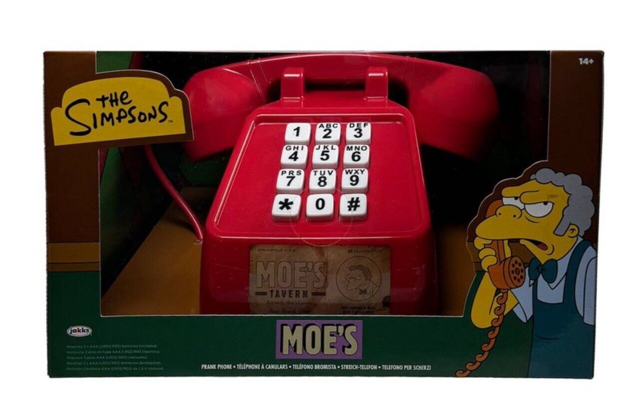 The Simpsons Licensed MOE’S PRANK PHONE 2024 NEW Jakks Pacific Pre-Order