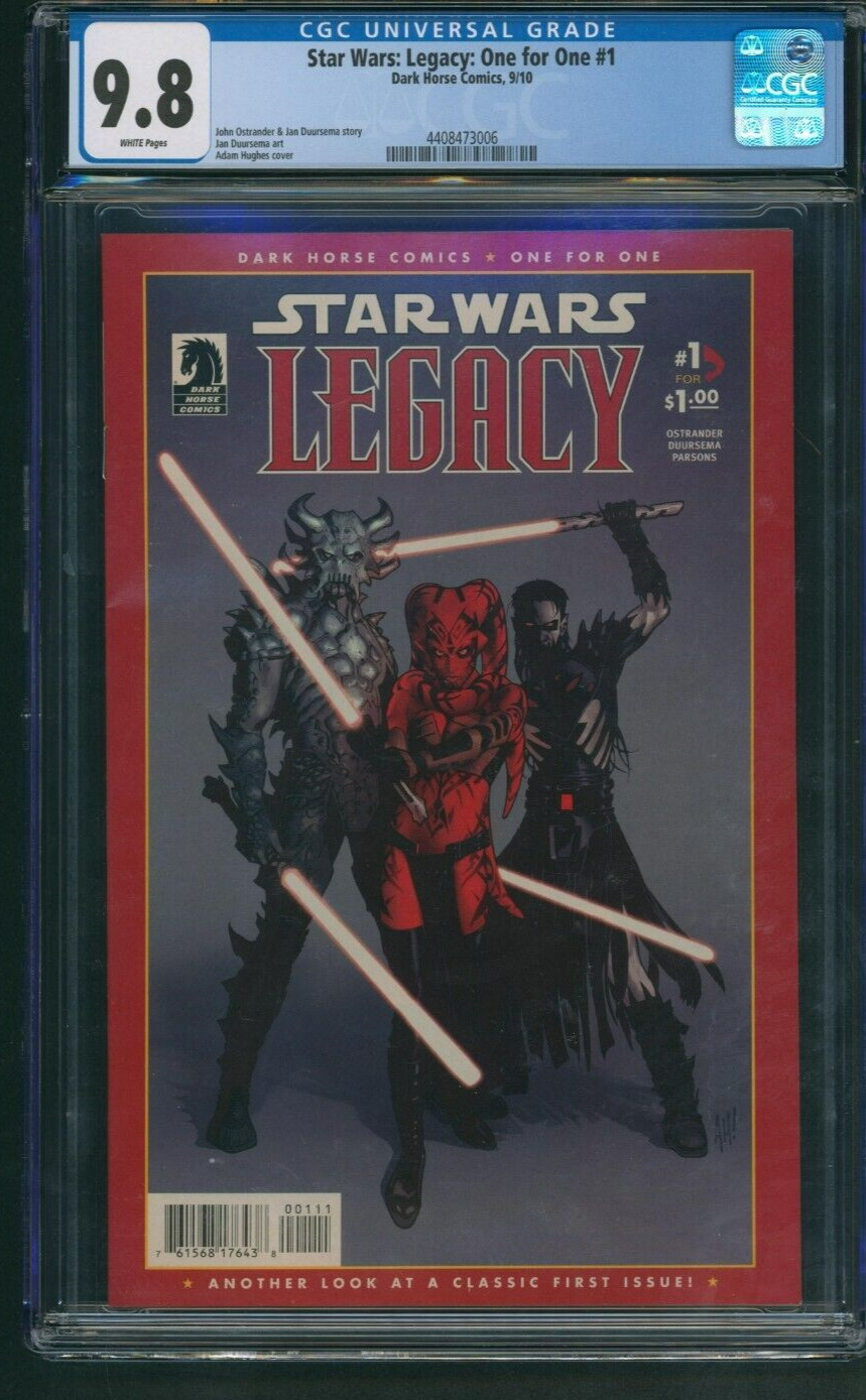 Star Wars: Legacy: One for One #1 CGC 9.8 Dark Horse Comics 2010