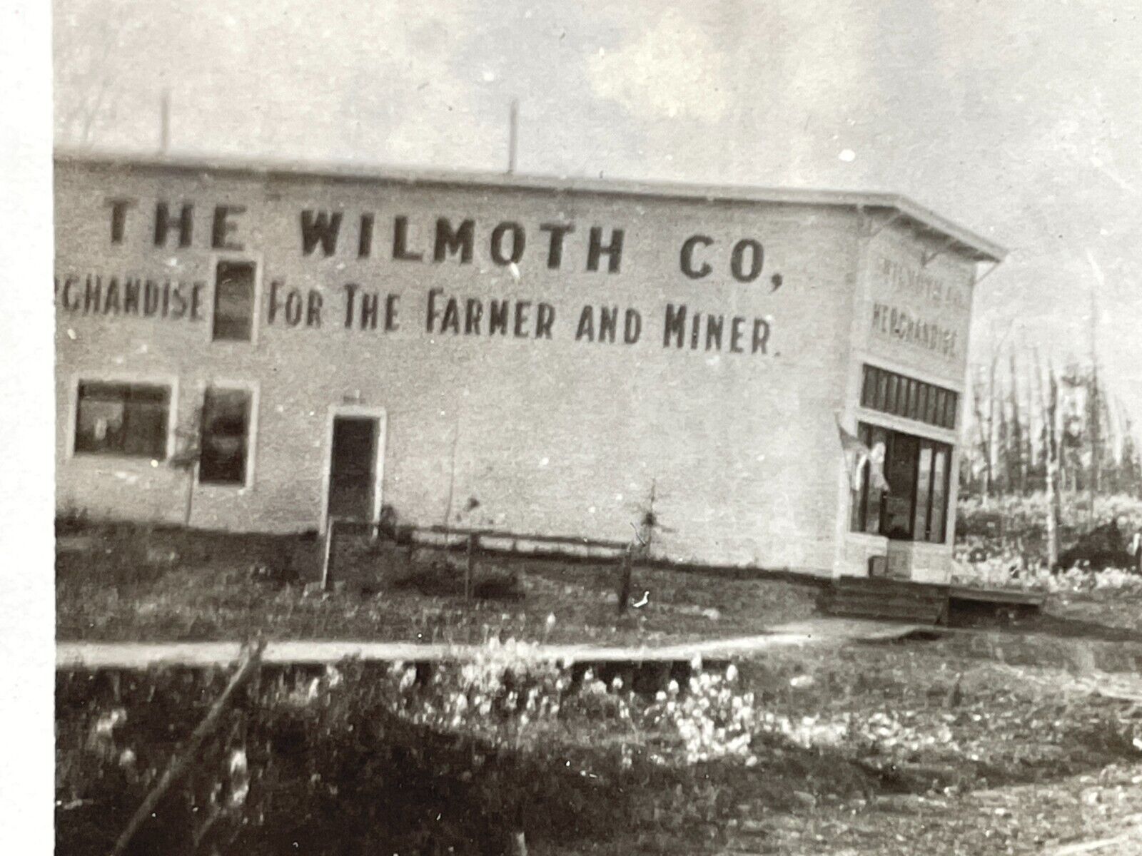 W6 Photograph Early View Downtown Wasilla Alaska Business Wimoth Co. Stores
