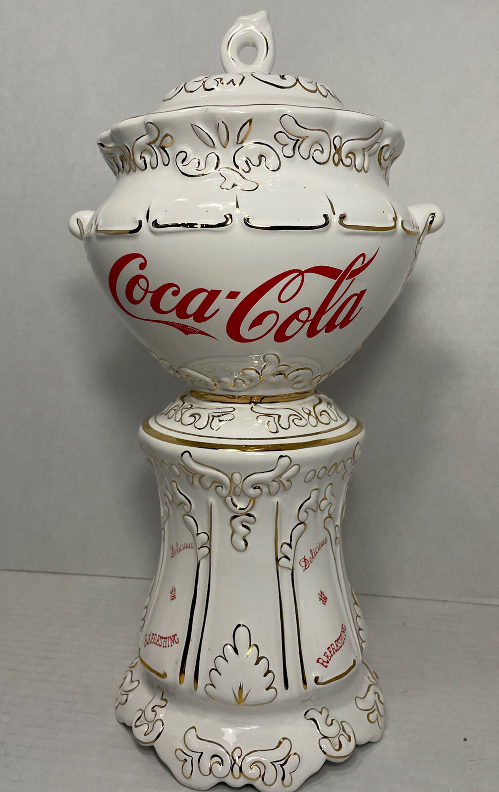 Coca Cola 2000 Victorian Replica Syrup Dispenser Cookie Jar 15\