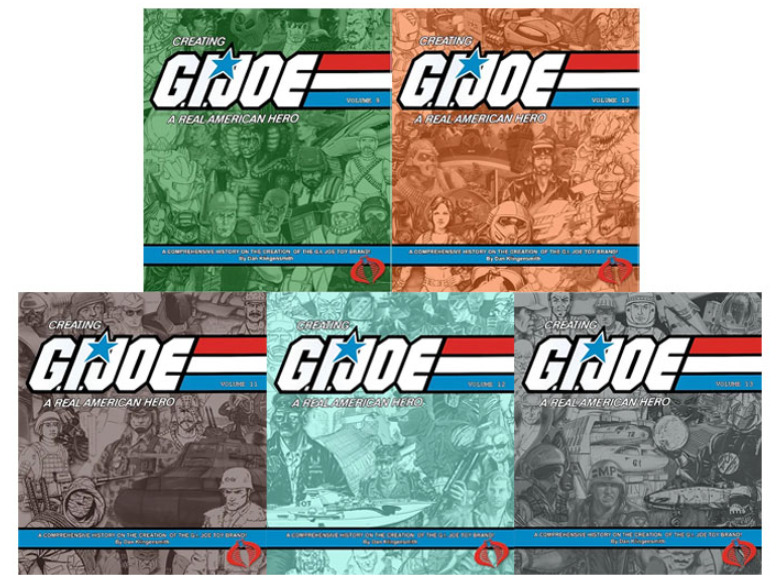 Creating G.I. Joe A Real American Hero Vol 9-13 GI Joe Toy Line Art Book Bundle
