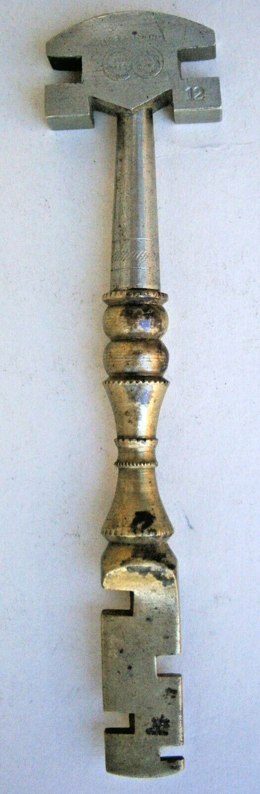 Unusual Vintage Well Crafted Russian Gauge Tool probably from the early 1900's
