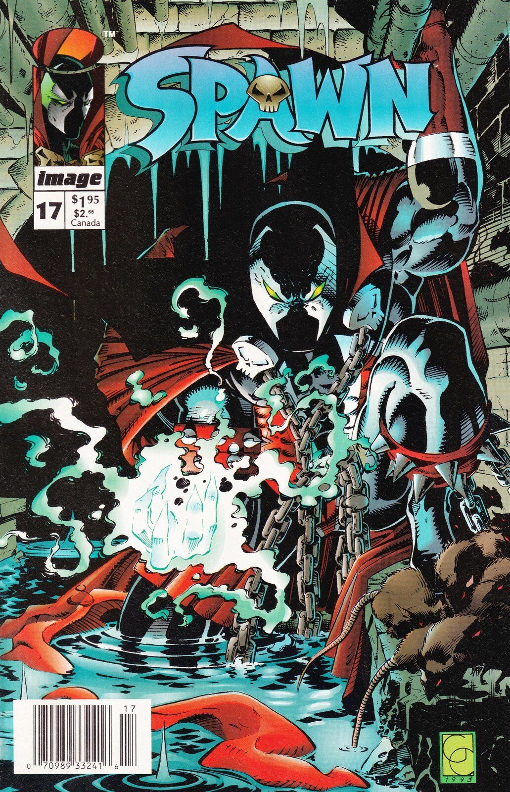 Spawn #17 Newsstand Cover Image