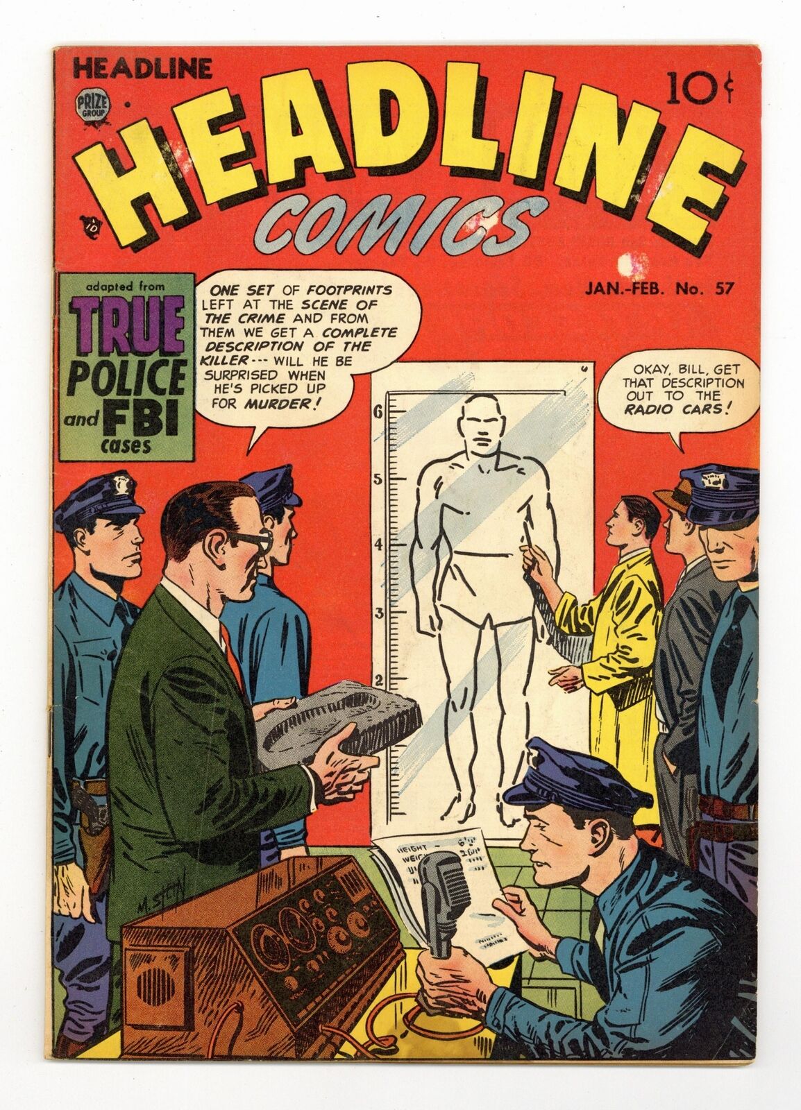 Headline Comics #57 GD/VG 3.0 1953