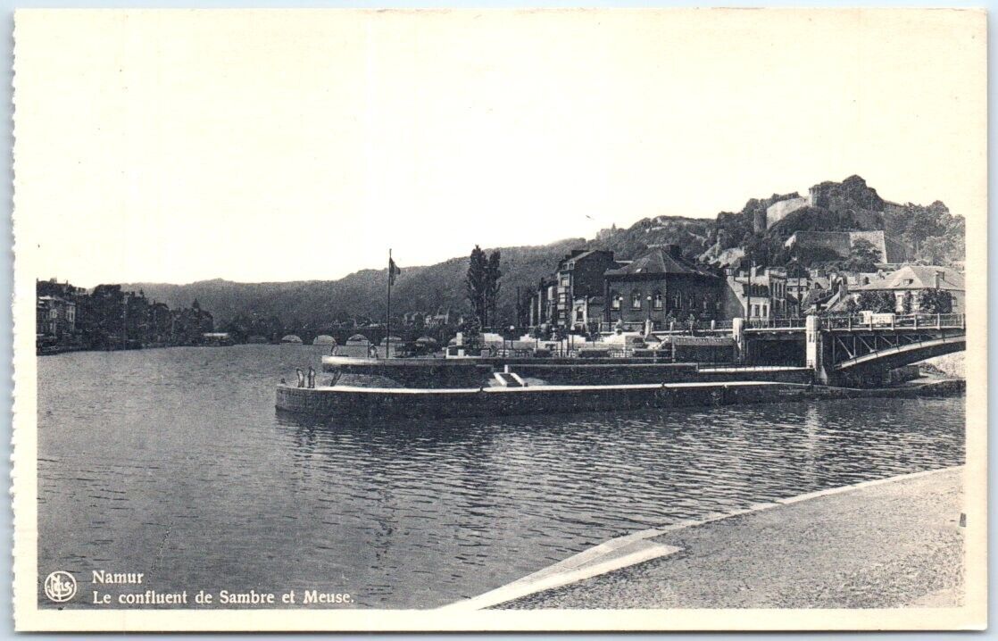 Postcard - The confluence of Sambre and Meuse - Namur, Belgium