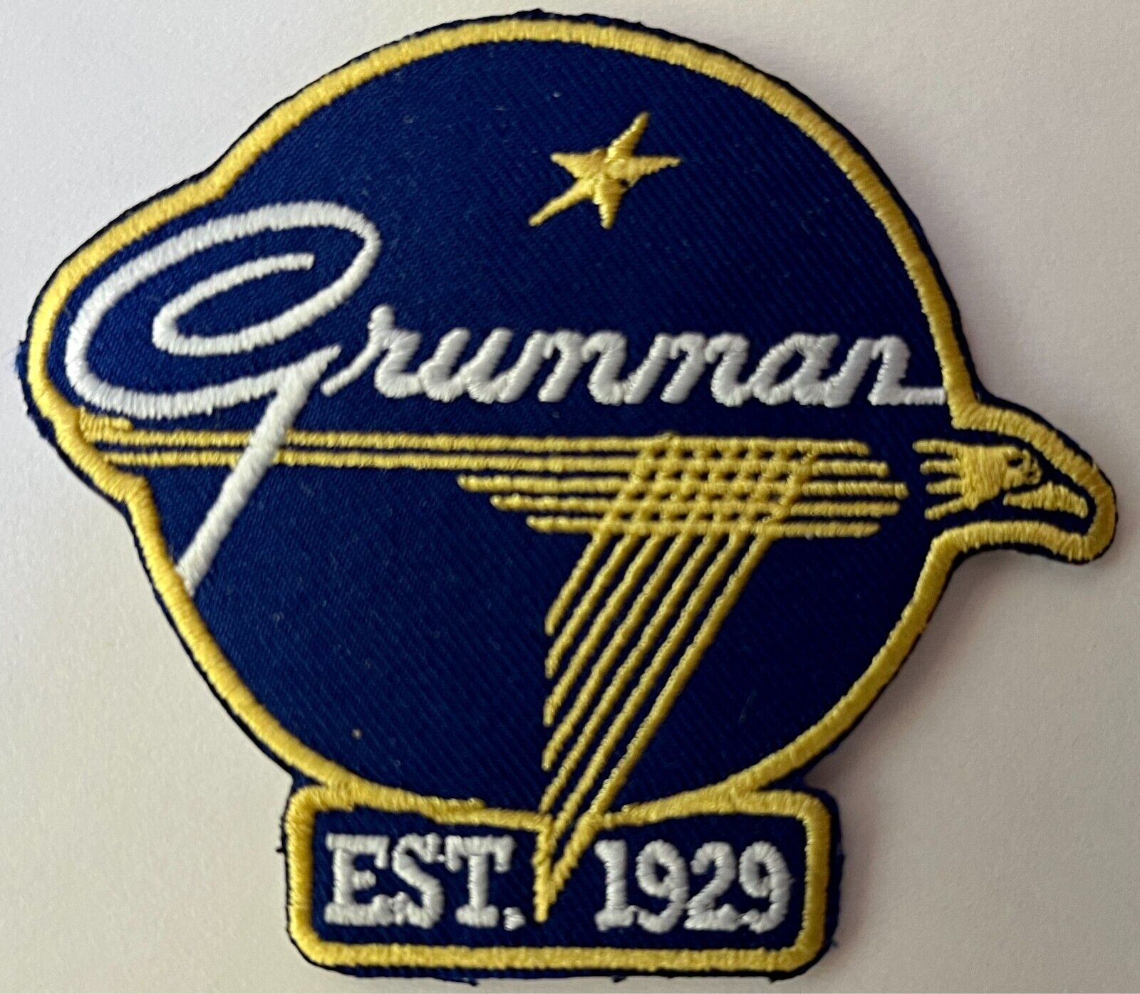 Grumman Embroidered Patch, Vintage Aviation, WWII Aircraft  PAT-0152