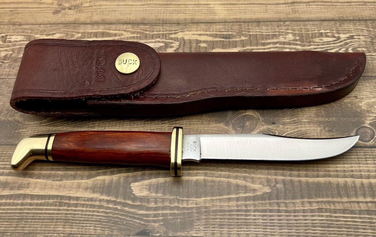 Vintage Buck Fixed Hunting Blade Knife 102V 102 V Rare 