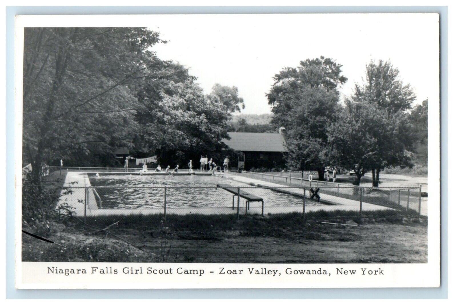 c1950\'s Niagara Falls Girl Scout Camp Gowanda New York NY RPPC Photo Postcard