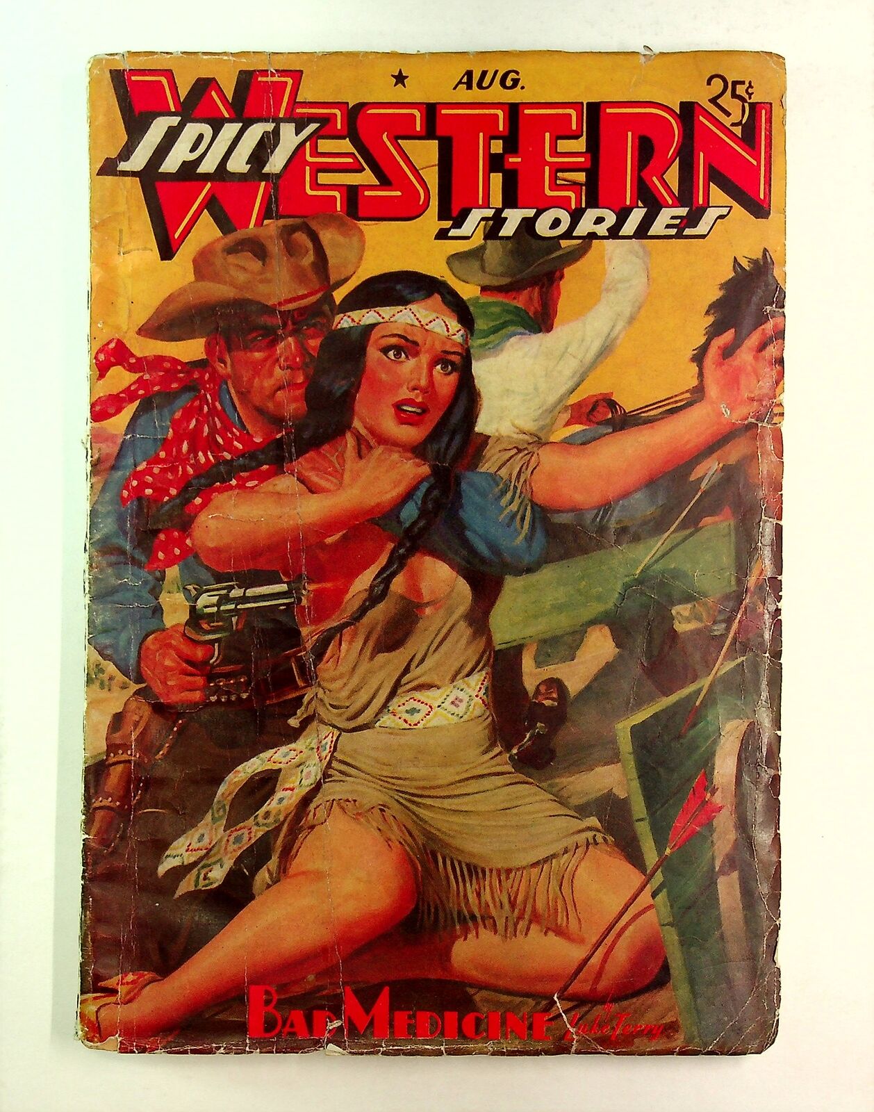 Spicy Western Stories Pulp Aug 1938 Vol. 4 #3 GD