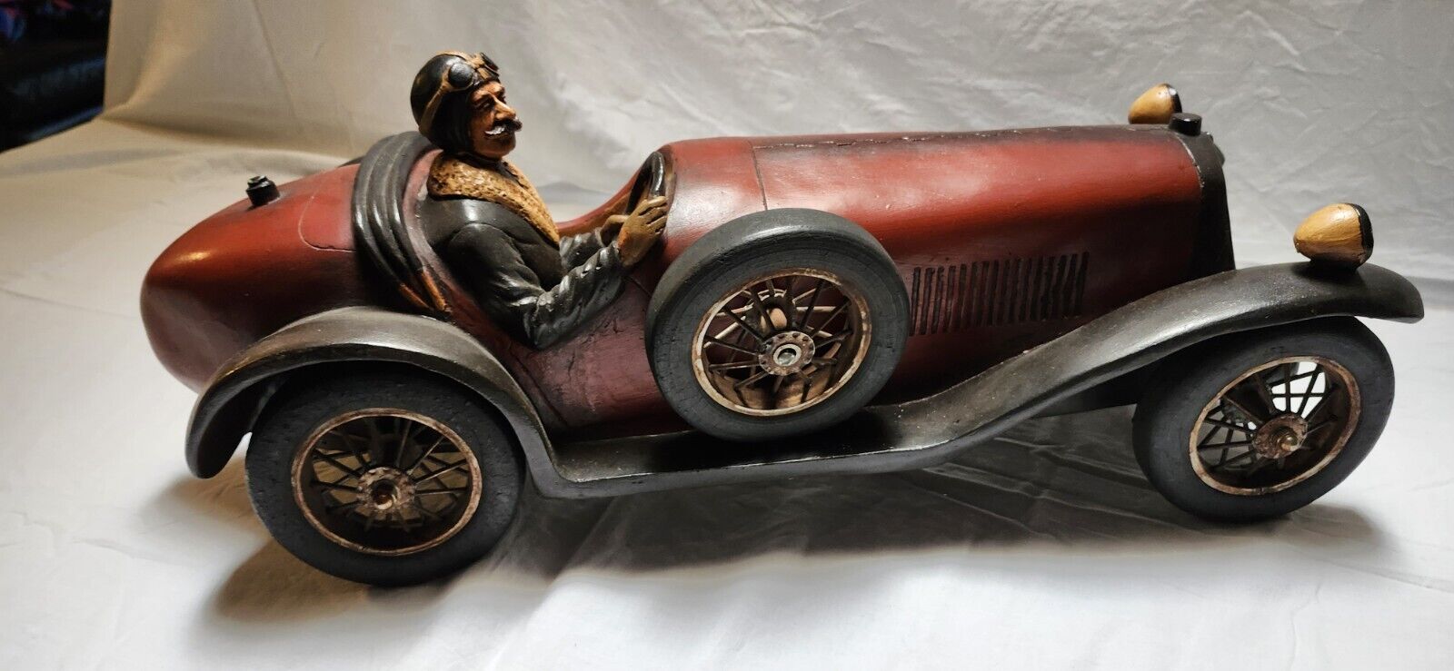 Vintage 1926 Buggati Resin Model Race Car 