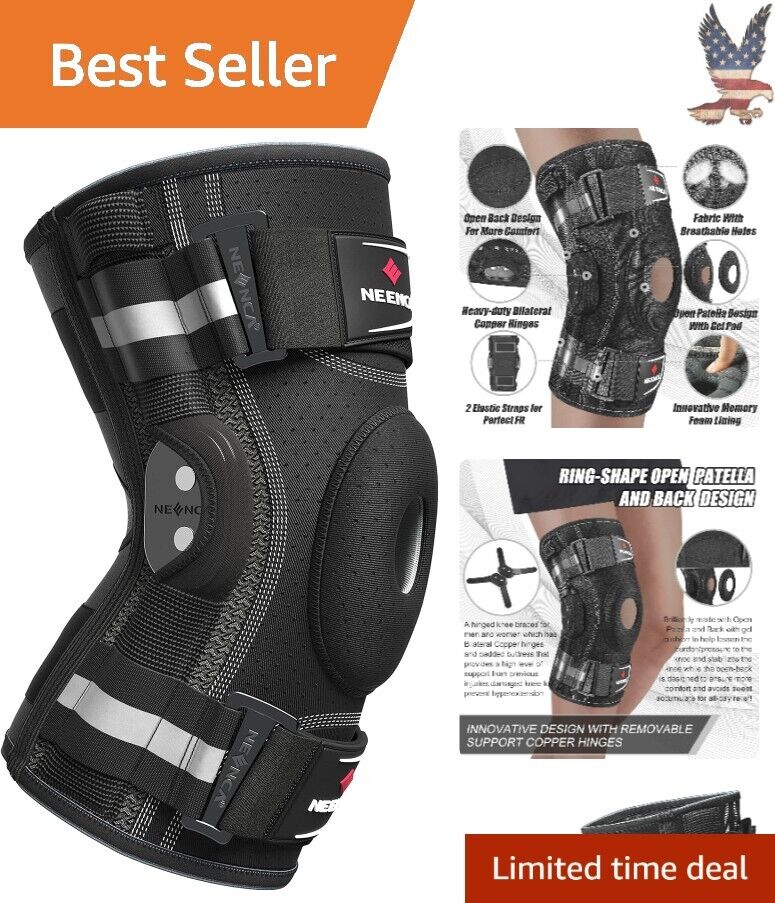 Knee Brace - Stability for Joint Pain Relief, Arthritis, Meniscus Tear, PCL