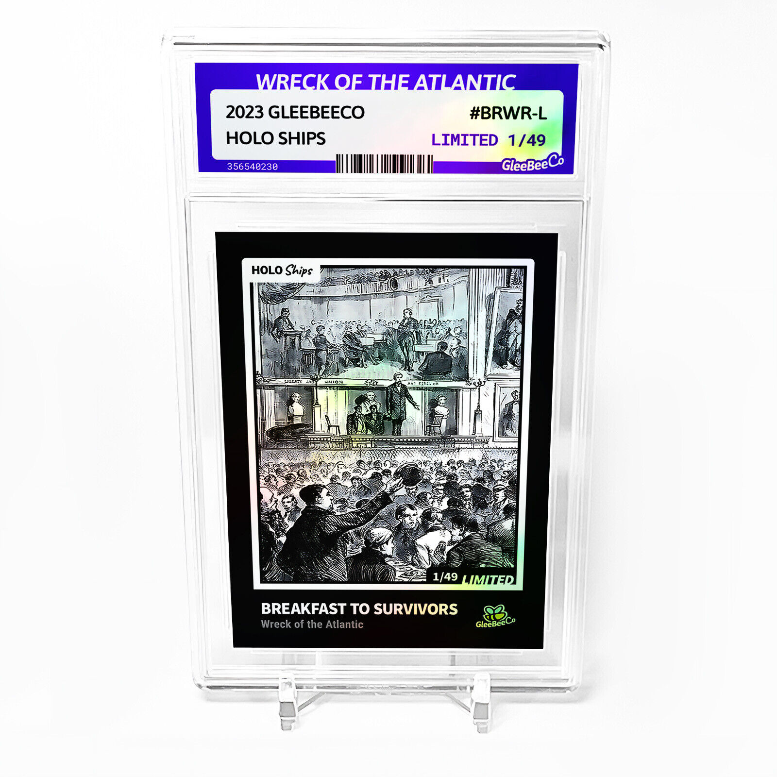 BREAKFAST TO SURVIVORS SS Atlantic Card 2023 GleeBeeCo Holographic #BRWR-L /49