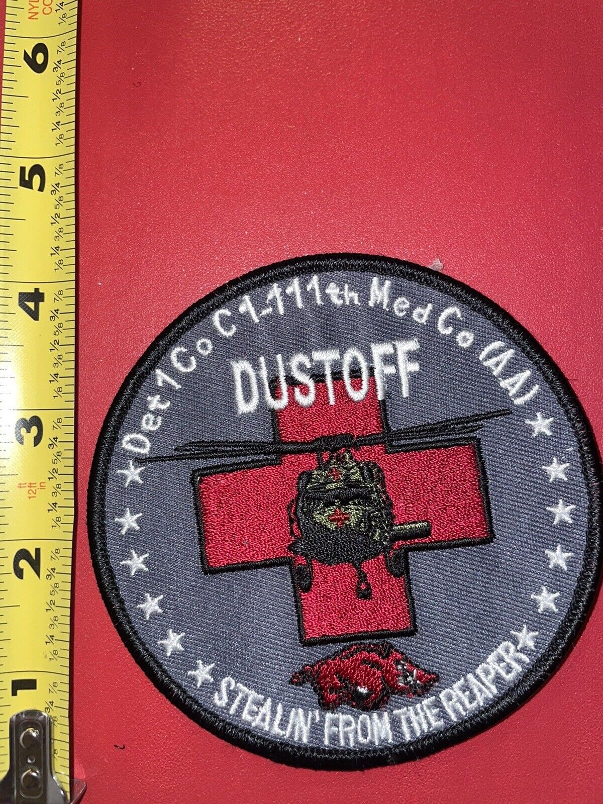 GWOT MILITARY PATCH 10) Detachment 1 Company C 1-111th Medical Company Dustoff