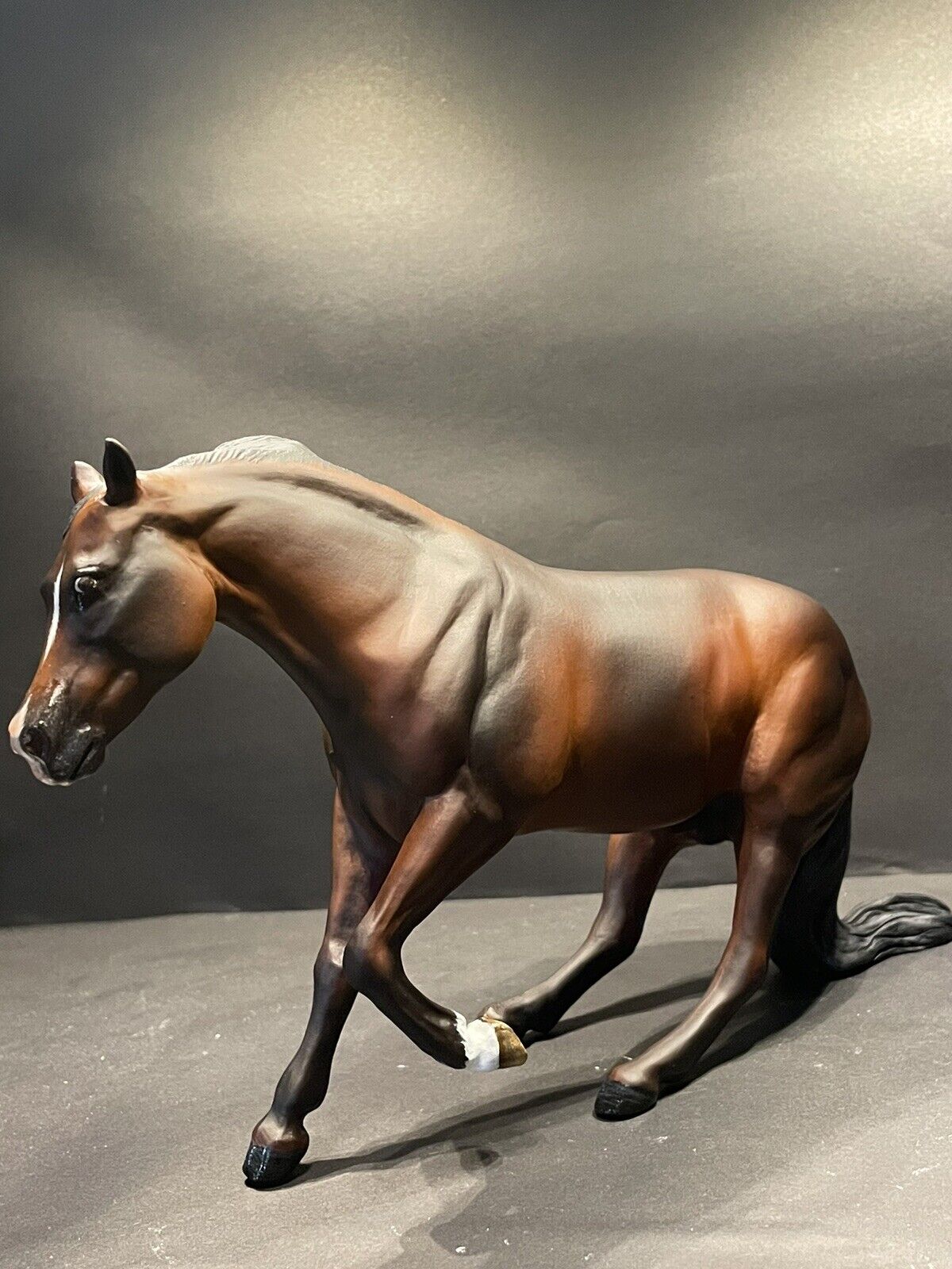 CM OOAK Custom Breyer Sliding Horse “Chocolate Gun”
