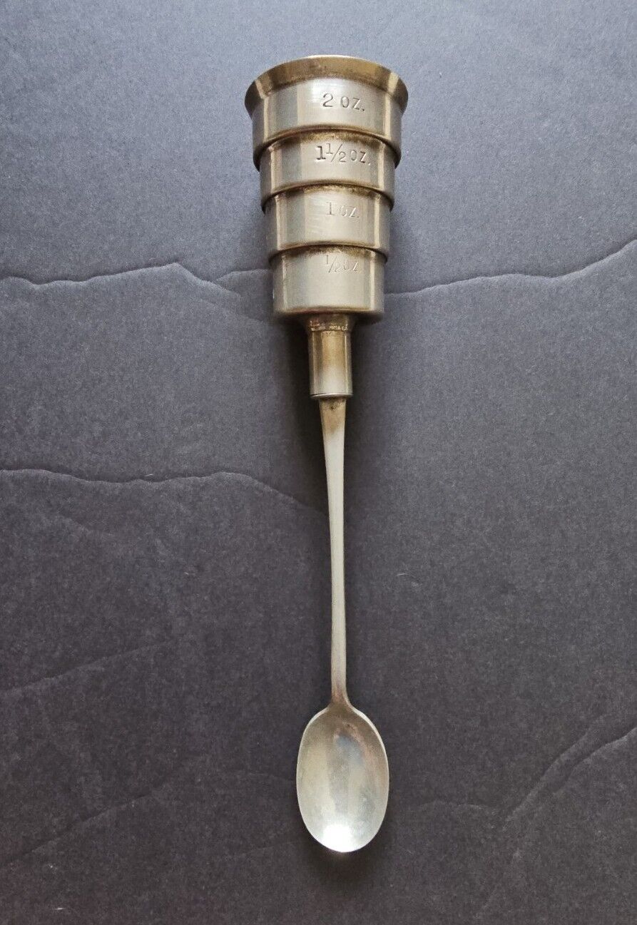 Vintage Napier mechanical Jigger 30-40's spoon Barmen Equpment