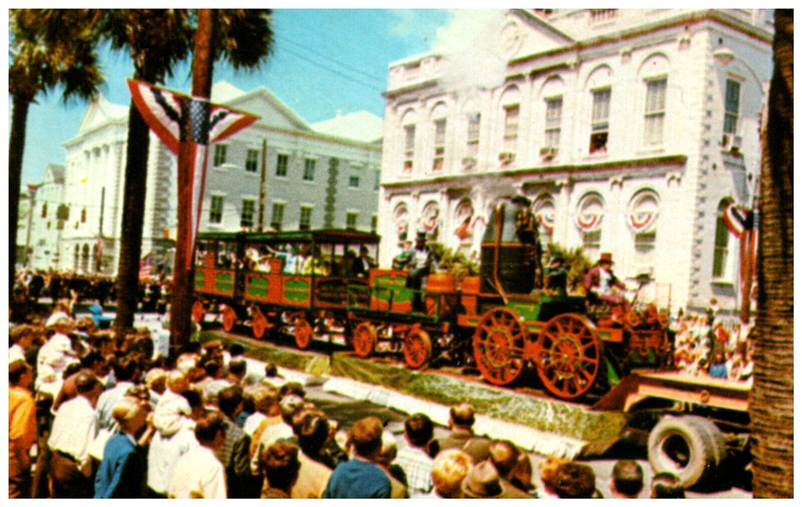 Railroad Train Best Fried of Charleston at Tricentennial Parade 1970