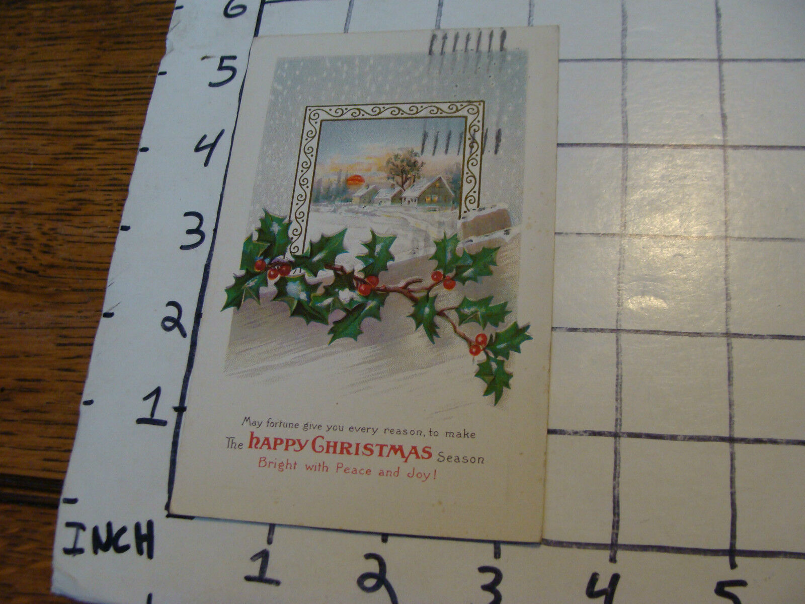 Vintage Postcard: 1924 HAPPY CHRISTMAS SEASON series 343 F