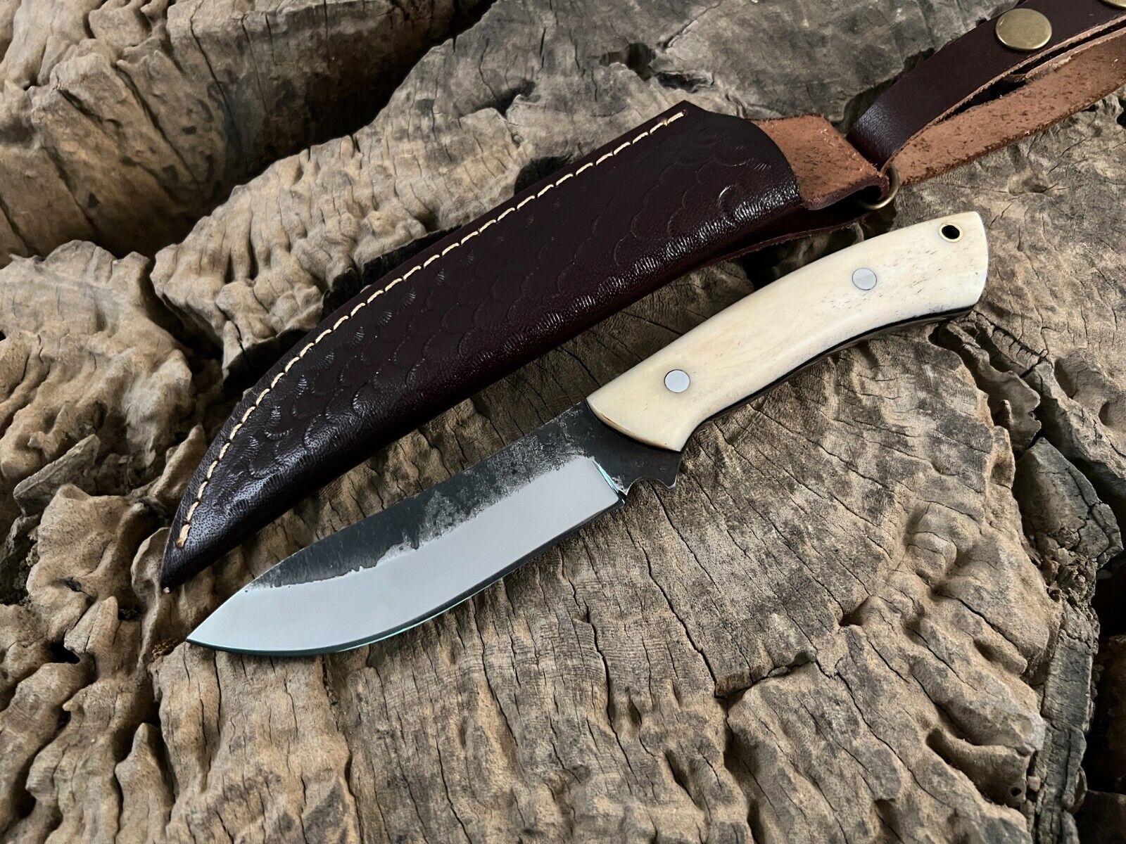 Custom Nessmuk Fixed Blade Bushcraft Hunting Camping Outdoor Survival Knife