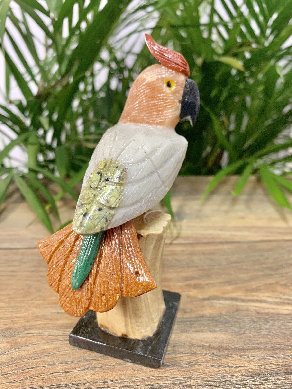 Gemstone Bird Multi Color Crystal Bird Carving Chakra Home Decor Good Luck Gift