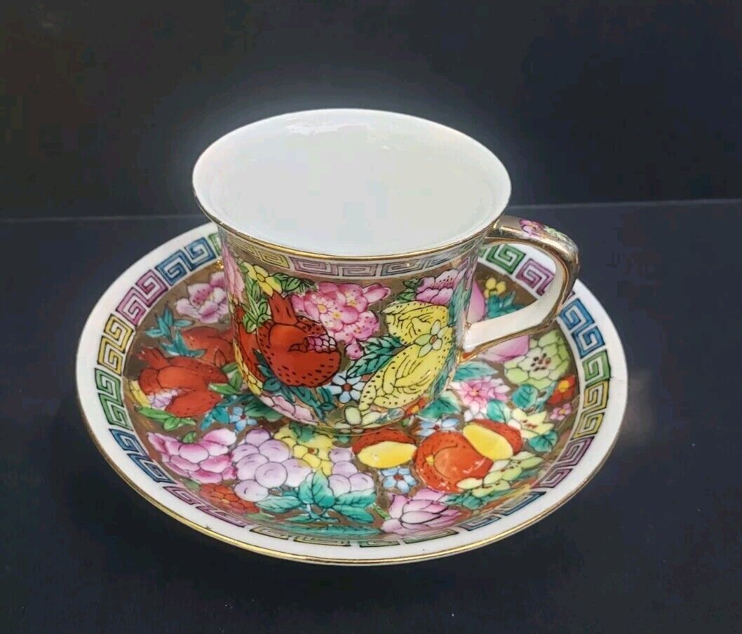 Vintage Chinese Tea Cups & Saucers