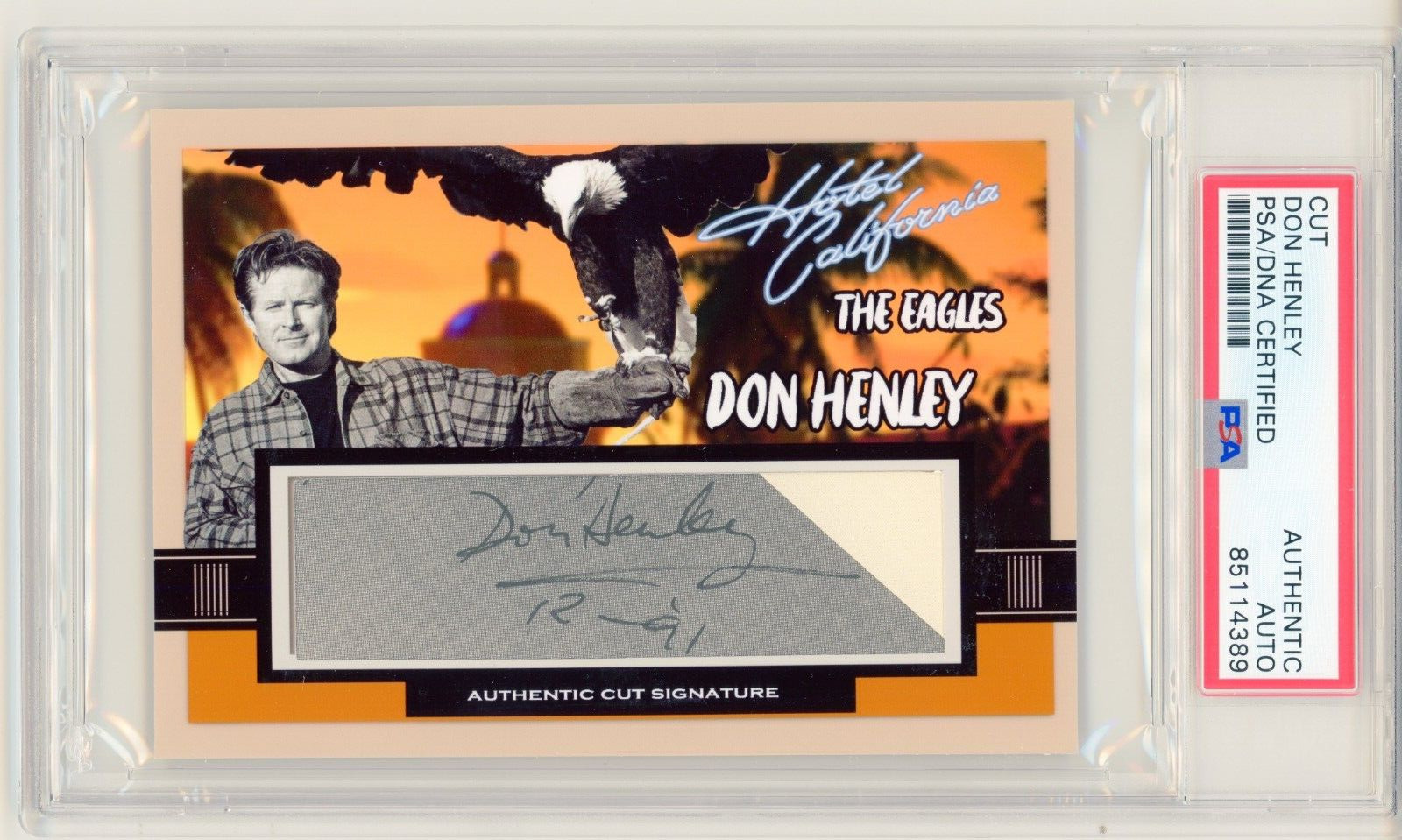 Don Henley (The Eagles) ~ Signed Hotel California Autographed Card ~ PSA DNA