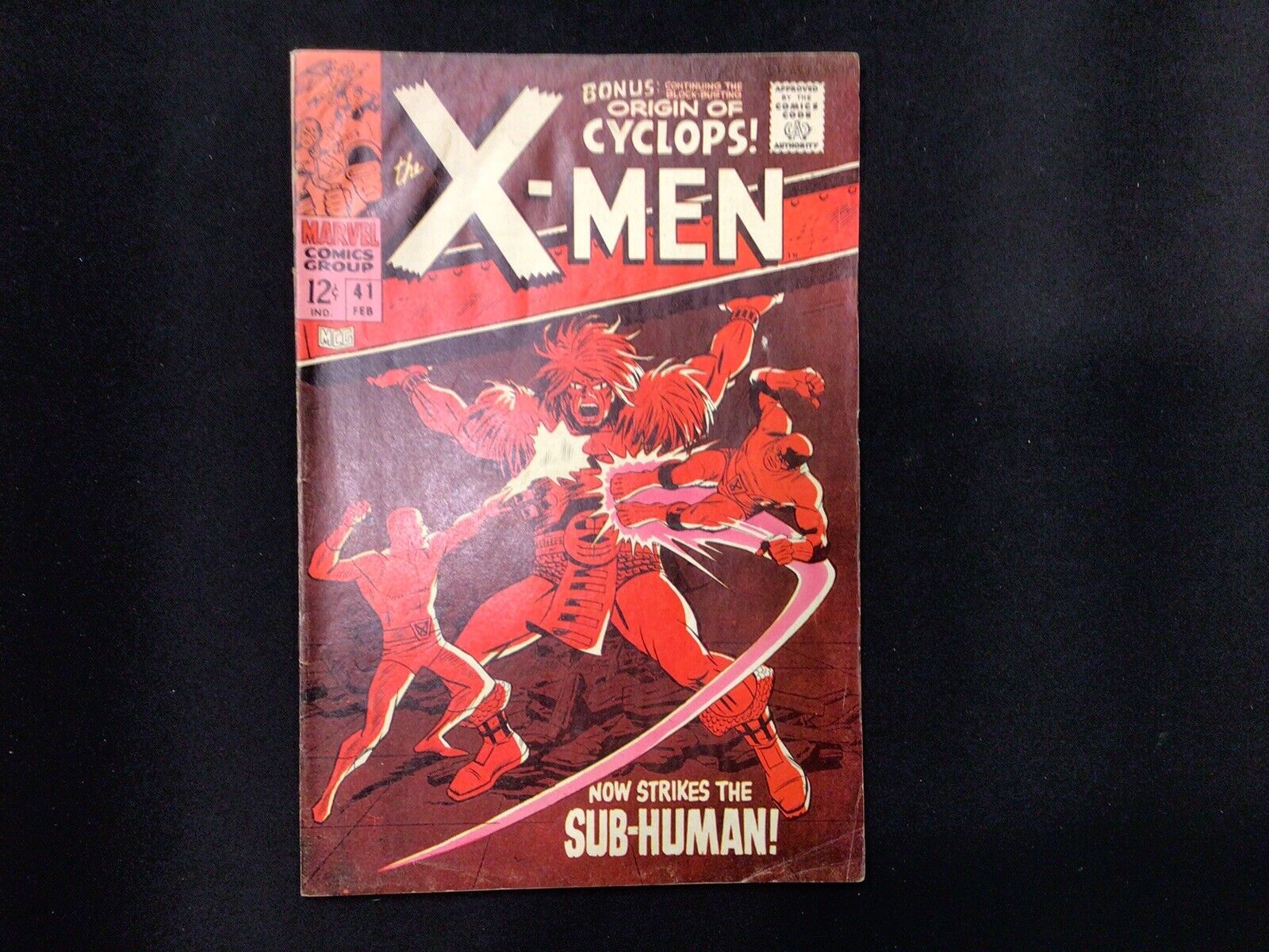 X-Men #41 (1968) Sub-Human 1st Appearance Grotesk Origin of Cyclops