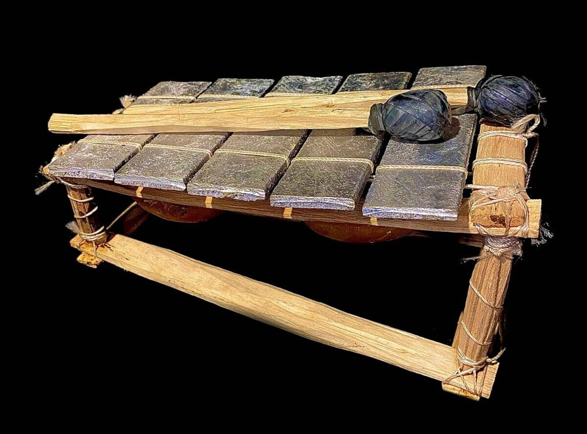 African Tribal handmade African musical instrument African Xylophone-3275
