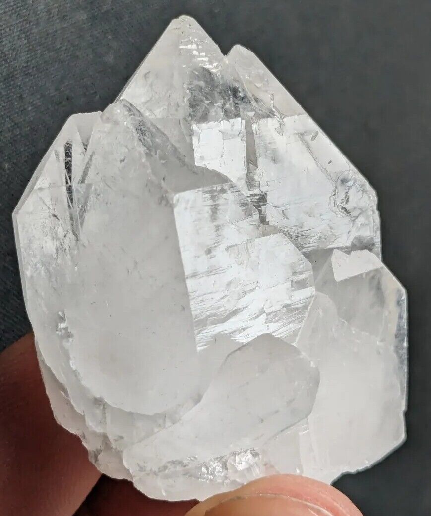 Natural beautiful Quartz cluster with perfect mutli termination. Clear and gemmy