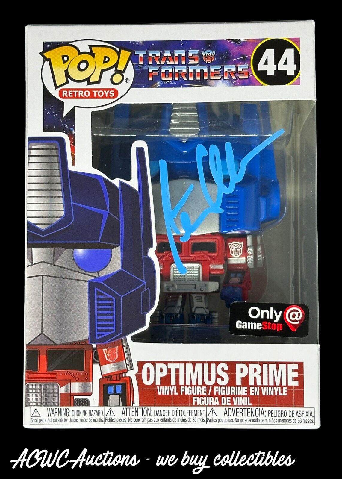 Funko POP Transformers Optimus Prime Signed by Peter Cullen - JSA Certified