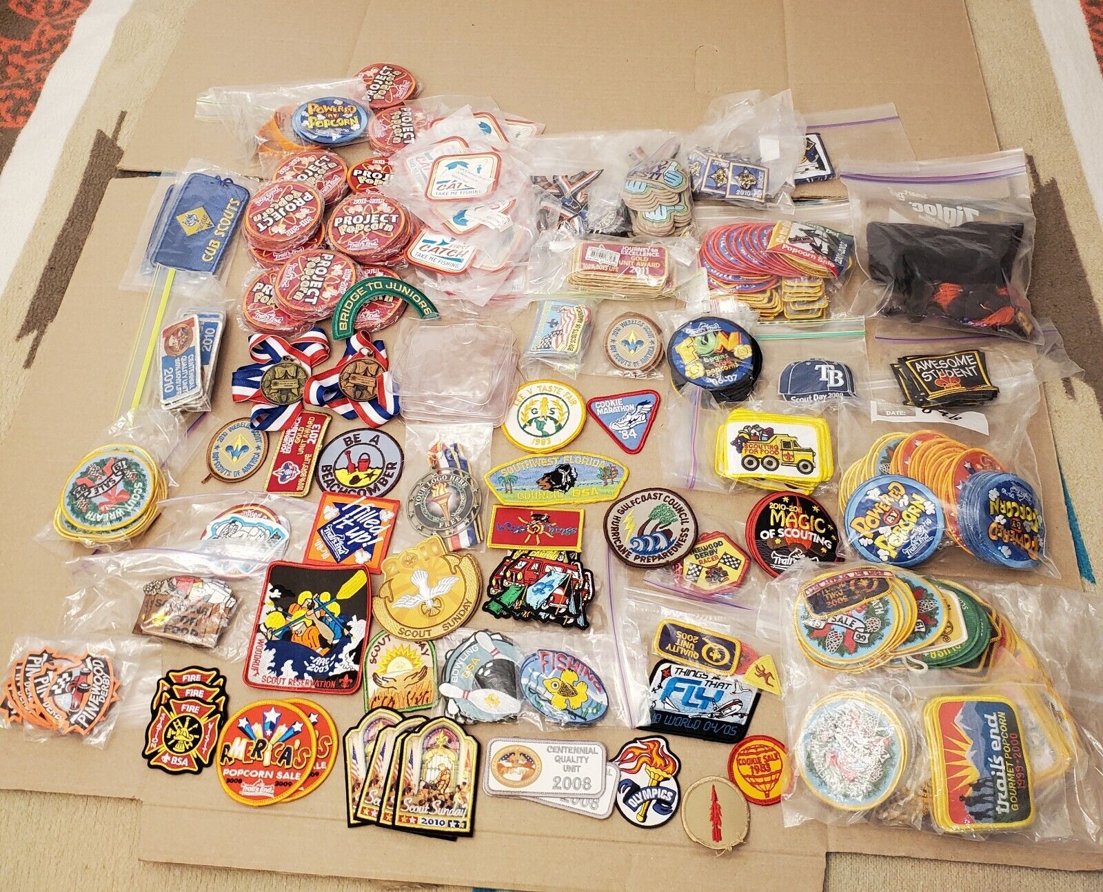 BOY SCOUT PATCH Huge Assorted Lot Of 300 + Estate Find. New/Pre-owned READ