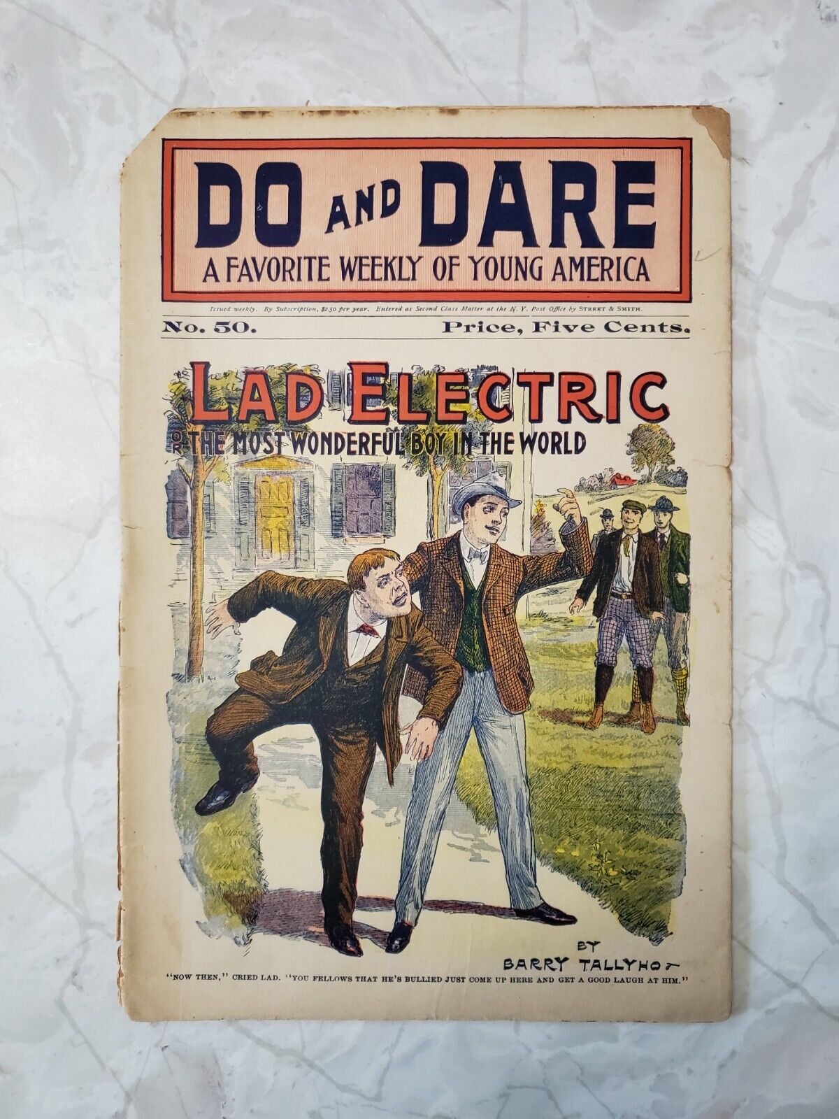 Do And Dare #50 January 26 1901 Lad Electric Dime Novel Story Paper