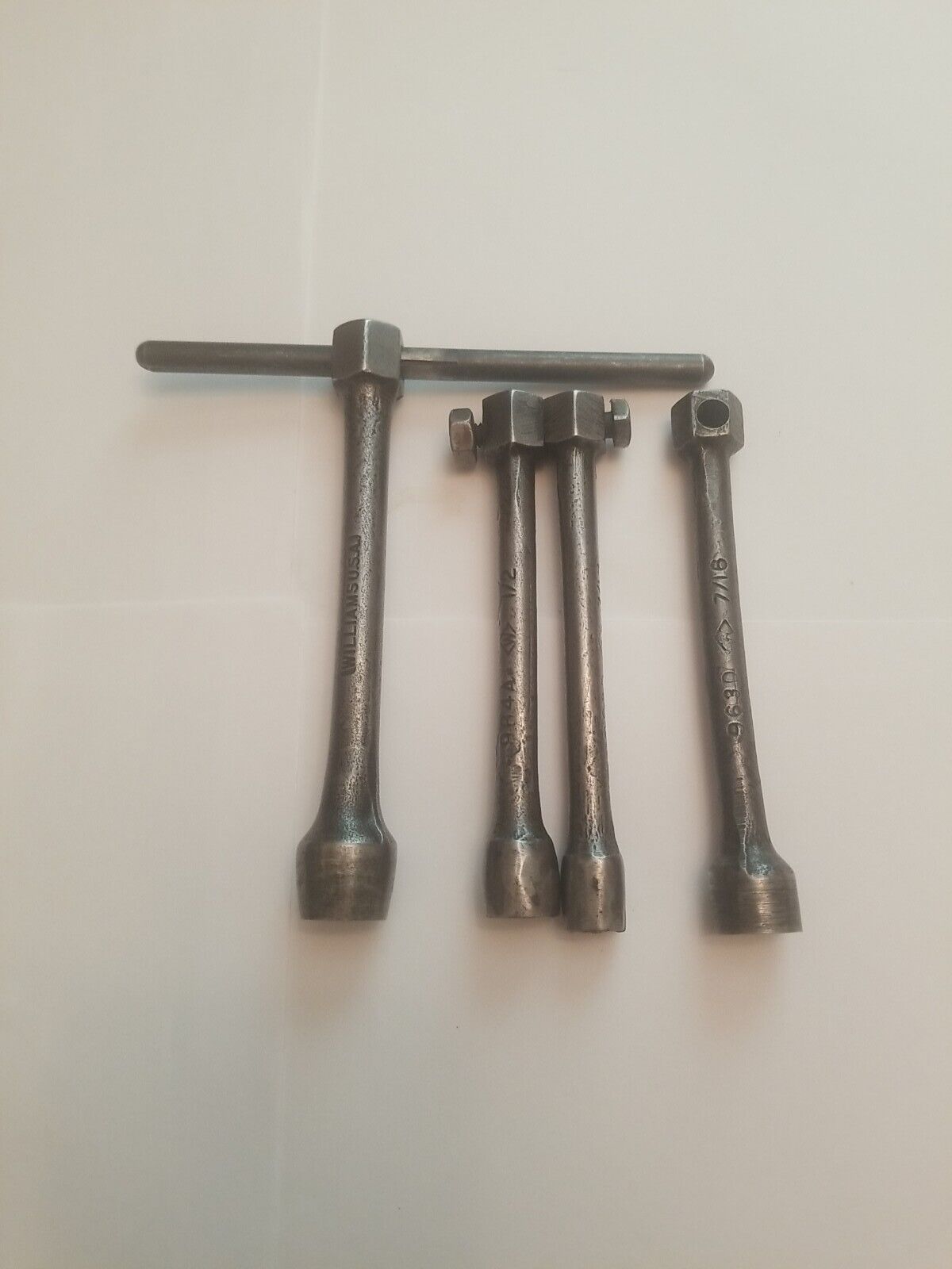 Vtg.  Williams T Socket  Handle  Wrench  963D ×2  7/16,  964A  1/2, 965D  9/16 