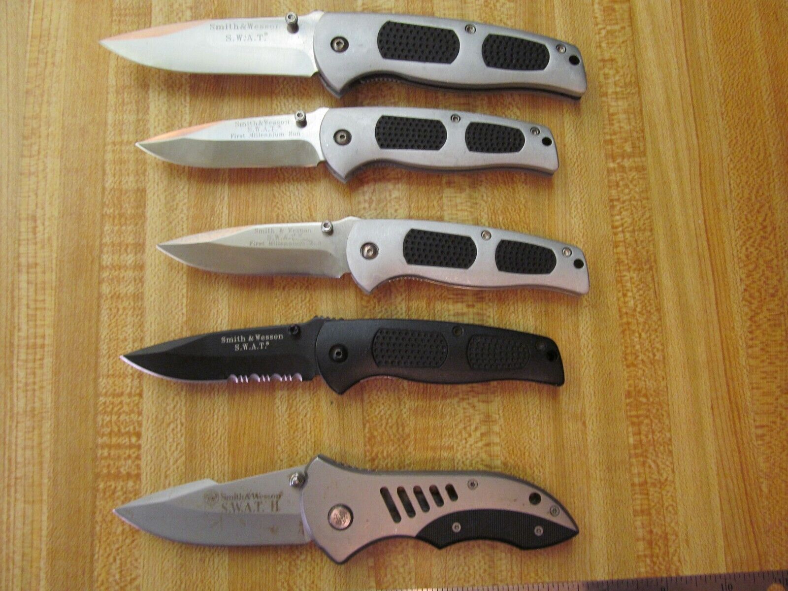 Lot Of 5 Smith And Wesson S.W.A.T. Knives